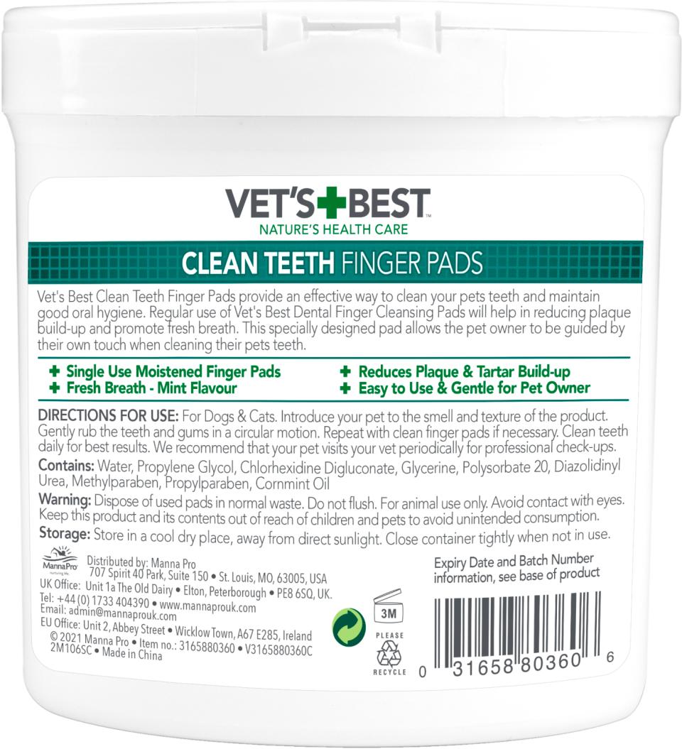Vets Best Clean fingertannbørste (50 stk.)