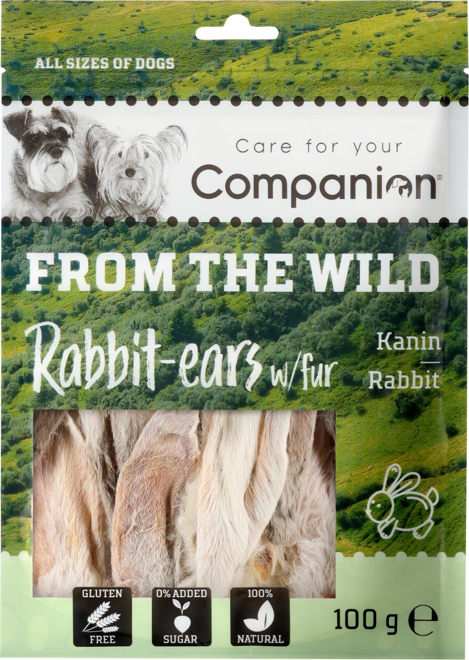 Companion Kaninører m/Pels 100 g