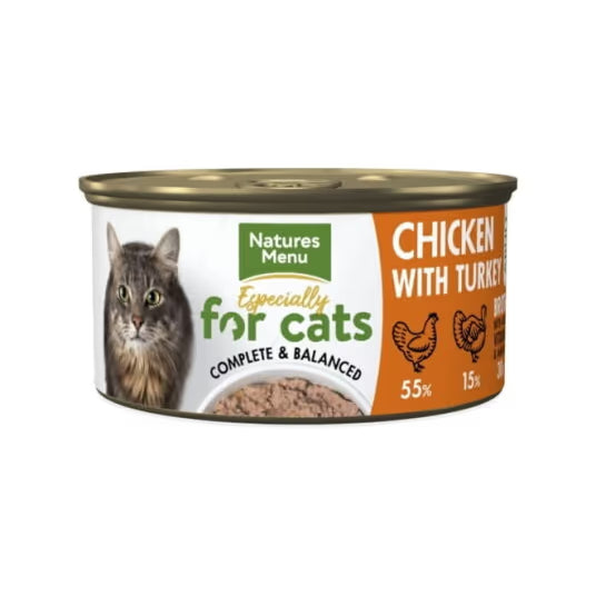 Natures Menu Cat Adult Kylling & Kalkun 85g