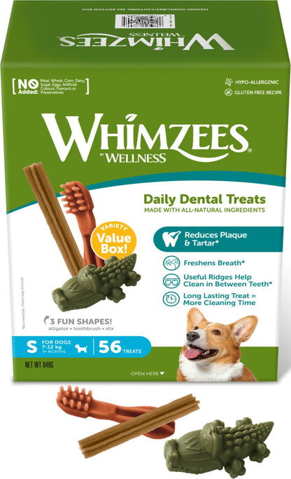 Whimzees Variety Small (56 stk. | 840 g)