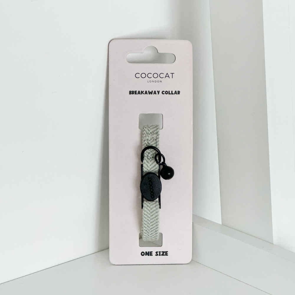 Cocopup Kattehalsbånd - Sage Tweed