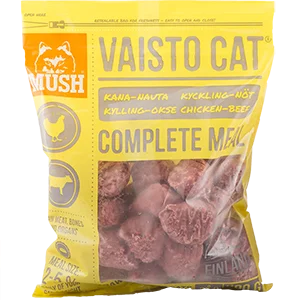 Mush B.A.R.F Vaisto® Cat Gul – Råfôr med kylling og storfe - 800g