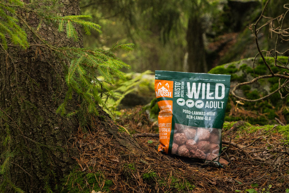 Mush B.A.R.F Vaisto® Wild – Råfôr med rein, lam og hjort - 3kg